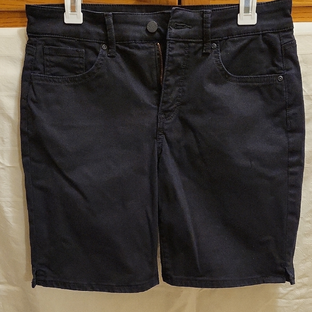 NYDJ Ella Black Denim Shorts